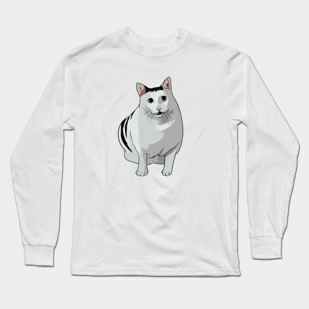 Huh Cat Meme Long Sleeve T-Shirt by The Official Huh Cat Store